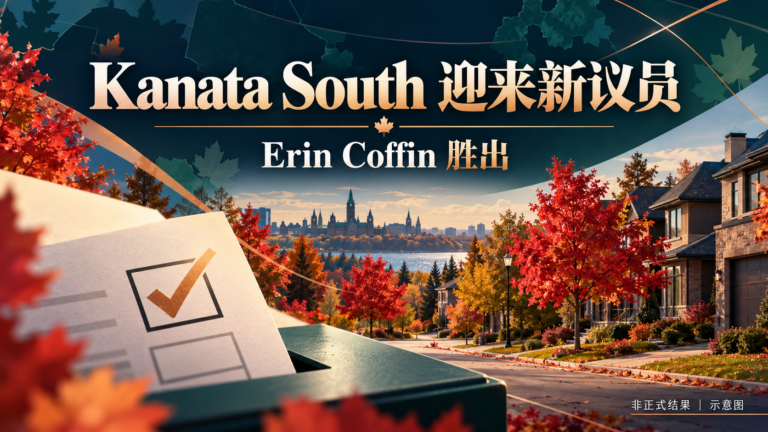 【Kanata播报】Erin Coffin赢得Kanata South,领先Hubley 2,630票